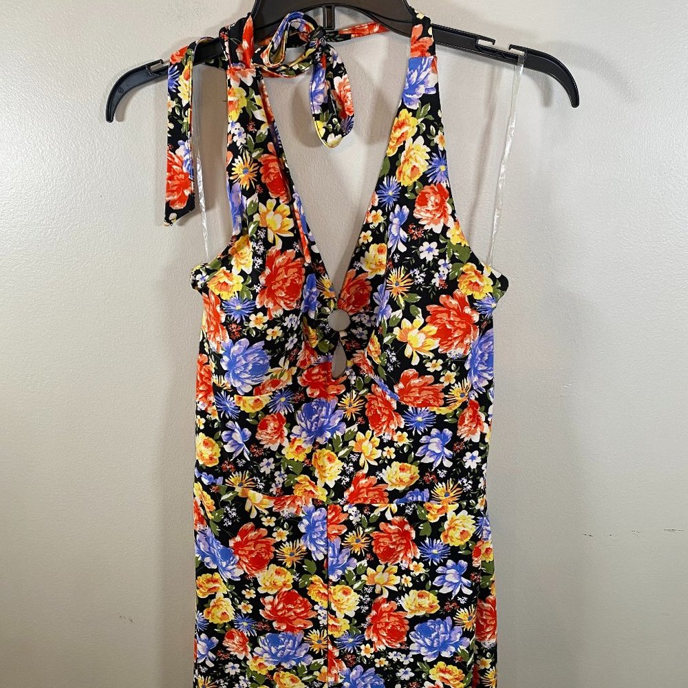Floral Halter Jumpsuit
